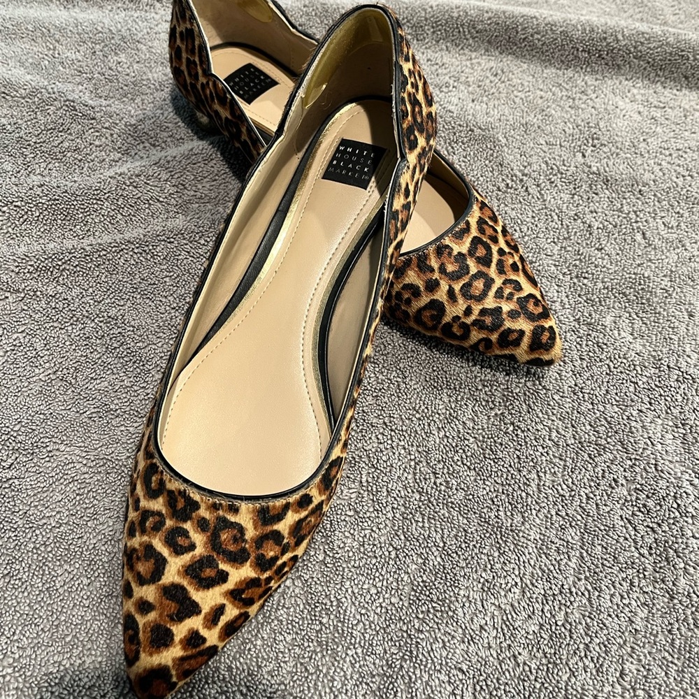 WHBM leopard flats